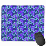 Purple Elephants Blue Night Non-Slip Rubber Mouse Mat Mouse Pad for Desktops, Computer, PC and Laptops 9.8 X 11.8 inch