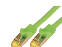 M-Cab - Patch-Kabel - Rj-45 (Hane) Till Rj-45 (Hane) - 50 Cm - Sftp, Pimf - Cat 7 - Halogenfri, Formpressad, Hakfri - Grön
