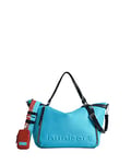 Desigual Women's BOLS_Half Logo LIBIA Hand Bag, Blue, One Size