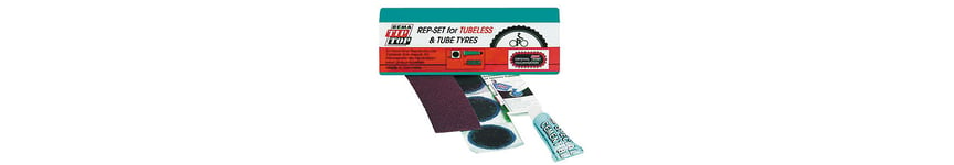 Tip Top Tubeless Repair Kit lagningskit 3 lappar, lim, sandpapper