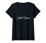 Womens ALMOST FAMOUS Funny V-Neck T-Shirt