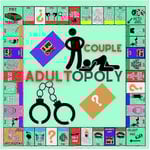 Parspel för Par, Par Adult Opoly Brädspel, Dejtkvällsideér, Intimitetskortlek för Par, Sovrumsspel för Par, Relationskortspel 1pc
