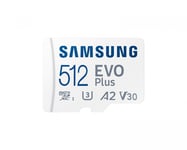 Samsung EVO Plus microSDXC 512GB &amp; SD adapter - Minnekort