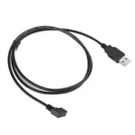 Câble Micro USB D0105, coude gauche vers USB, longueur 1M, câble de données de charge, Angle de 90 degrés
