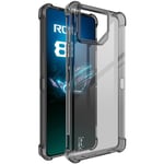 Asus ROG Phone 8 / 8 Pro IMAK Støtsikkert Bakdeksel i Plast - Gjennomsiktig Svart