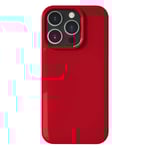 iPhone 16 Pro Nudient Thin Case Skal - MagSafe-Kompatibelt - Cherry Red Gloss