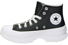 CONVERSE Homme Chuck Taylor All Star Lugged 2.0 Leather Sneaker, Noir Blanc, 41 EU