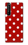 Red Polka Dots Case Cover For Sony Xperia 1 III