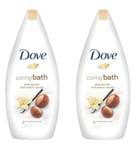 Dove Purely Pampering Shea Butter Caring Cream Bath 500ml x 2