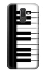 Black and White Piano Keyboard Case Cover For Samsung Galaxy J8 (2018)