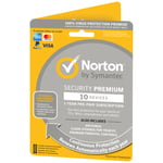 Norton Security Premium - 10 enheter (online-prenumeration)