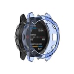 YOUZHIXUAN Smart watch series For Garmin Fenix 6 TPU Half Coverage Smart Watch Protevtice Case (Black) (Color : Blue)