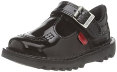 Kickers Infant Girl's Kick T School Uniform Shoe, Patent Black, 7 UK Child