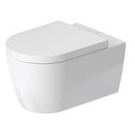 Duravit Me By Stark vägghängd toalett, utan spolkant, rengöringsvänlig, matt vit