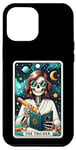 Coque pour iPhone 14 Pro Max Carte de tarot pour enseignant, squelette, professeur, éducatrice, école