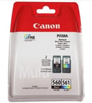 Genuine Canon 560 / 561 ink pack for Pixma TS5350 Black and Colour New