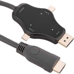 Bematik - Câble 4K convertisseur adaptateur DisplayPort Mini DisplayPort et usb-c vers hdmi 1.8 m