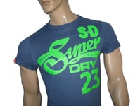 BNWT - SUPERDRY Vintage Entry T-Shirt  Ensign Blue   Small