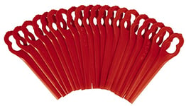 Einhell Replacement Strimmer Blades (20pcs) - Plastic Blade Set For GE-CT 18 Li, GC-CT 18/24 Li P Grass Trimmers, Red