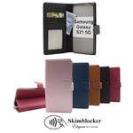 Skimblocker Plånboksfodral Samsung Galaxy S21 5G (SM-G991B) Happy Cherry