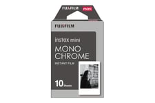 Fujifilm Instax Mini Monochrome S/V film för snabbframkallning - ISO 800 - 10