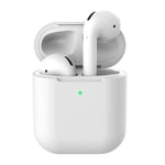 Silikonskal Apple AirPods Trådlöst Laddningsetui Vit