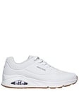 Skechers Uno Stand on Air Lace Up Trainers - White, White, Size 6, Men
