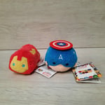 Disney Store - Tsum Tsum Bundle - Iron Man & Captain America - Marvel Brand New