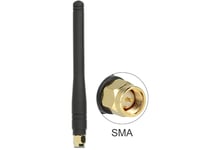 DELOCK – ISM 433 MHz Antenna SMA 2.5 dBi Omnidirectional Flexible Rubber Black (88914)
