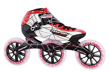Professional Red Speed Racing Mens Size Inline Roller Skates, Red, 48 EU