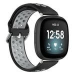 Silikonarmband Fitbit Sense/Sense 2 Svart