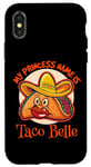 Coque pour iPhone X/XS My Princess Name Is Taco Belle – dicton sarcastique amusant