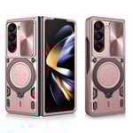 Samsung Galaxy Z Fold 5 5G Kickstand Fodral - Rosa