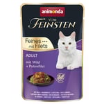 Ekonomipack: animonda Vom Feinsten Adult Pouch 36 x 85 g - Vilt & kalkonfilé