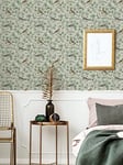 Arthouse Birds And Blossoms Wallpaper - Green