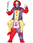 Läskig Clown Piggyback Rideon Dräkt