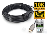 Optisk HDMI-kabel - 10K, HDMI 2.1, 48 Gbps, opptil 100m - in-akustik 70m