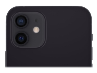Apple iPhone 12 mini - 5G smartphone - dobbelt-SIM / Internminne 256 GB - OLED-display - 5.4 - 2340 x 1080 piksler - 2x bakkameraer 12 MP, 12 MP - front camera 12 MP - svart