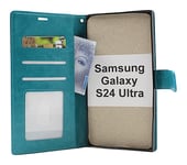 Crazy Horse Wallet Samsung Galaxy S24 Ultra 5G (SM-S928B/DS) (Turkos)