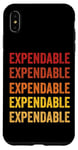 Coque pour iPhone XS Max Définition consommable, Expendable