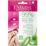 EVELINE 99% Natural Aloe Vera Post Depilation Soothing Gel for Face & Body 20ml