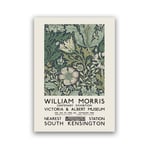 William Morris Canvas Print The Victoria and Albert Museum Exhibition Poster London Underground Art Nouveau Painting-40x55cm No Frame