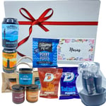 Father's Day Hamper - Craft Beer Gifts for Men, Chutney and Bar Snacks, Lynx Gifts for Men, Father’s Day Card - Father's Day Gifts from Son and Daughter, Fathers Day Chocolate Gifts, Beer Hamper
