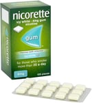 6x Nicorette Icy White 4mg Gum Nicotine 105 Pieces