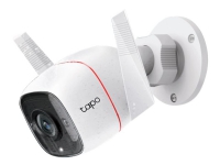 Tapo C310 - Nätverksövervakningskamera - utomhusbruk - dammtät/vattentät - färg (Dag&Natt) - 3 MP - 2304 x 1296 - 2304p - fast lins - ljud - trådlös - Wi-Fi - GbE - H.264 - DC 9 V