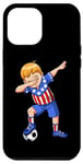 iPhone 14 Plus Youth Soccer Dab American Flag Celebration Move Case