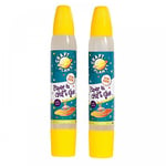 Craft Planet- 2 Glue Sticks For Arts And Crafts, Paper And Craft Glue, Double Ended Glue Pen Sticks Duo For Kids, Kids Craft Supplies Staple, School Glue