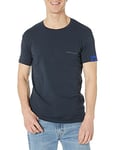 Emporio Armani Men's Eagle Label Short Sleeve Slim Fit T-Shirt, Navy, S