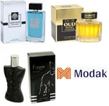 Modak 3 Pack Mens Perfume EAU DE OUD BROWN,FIGURE OUT Black, Jazz Club EDT 100ml