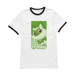 Pokémon Sprigatito Unisex Ringer T-Shirt - White/Black - XXL - White/Black